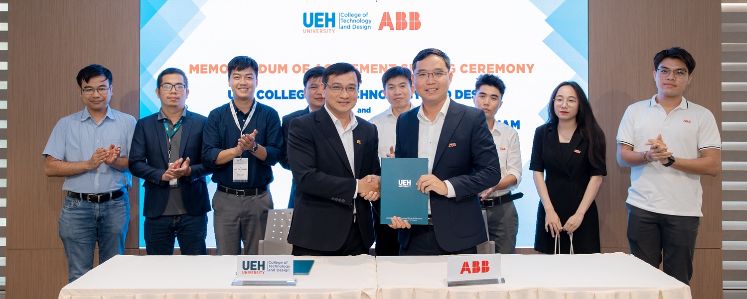 UEH College of Technology and Design Signed a Memorandum of Agreement with ABB Automation and Electrification (Vietnam)