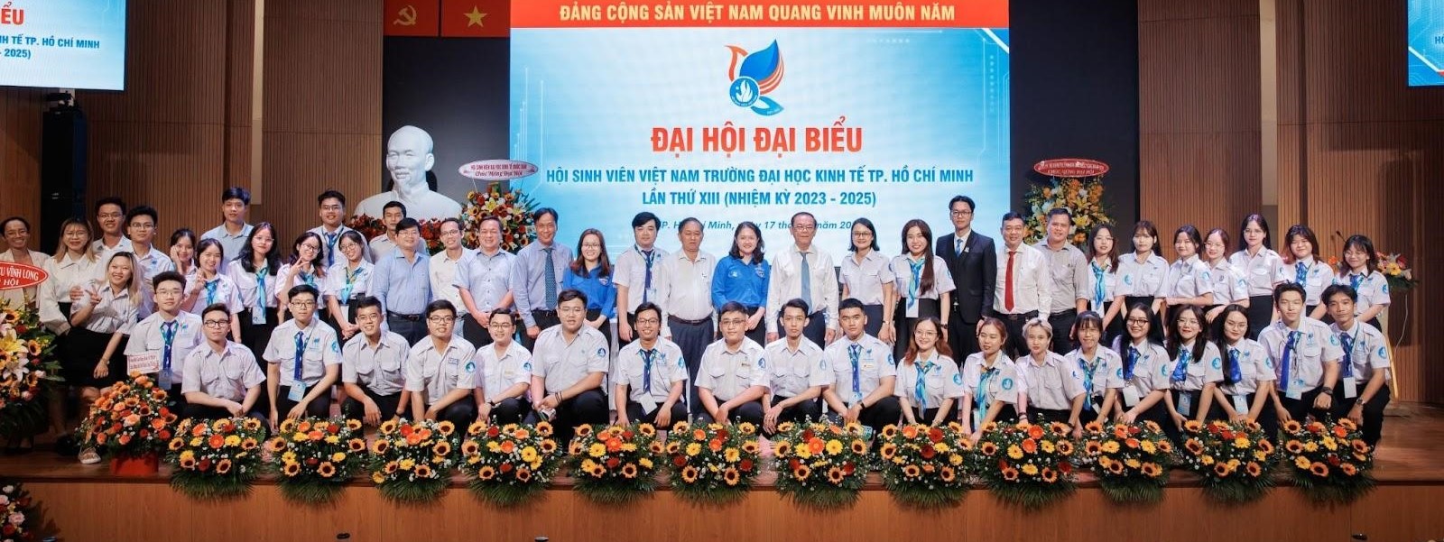 The 13th Congress of Delegates of the Vietnam Student Association at the University of Economics Ho Chi Minh City (Term 2023 - 2025): UEH Students - Innovative Thinking - Community Connection - Sustainable Action - Towards Global Citizens

