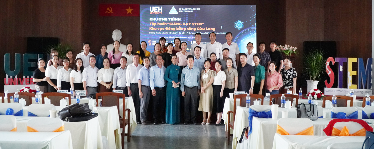 Đại học Kinh tế Thành phố Hồ Chí Minh (UEH) tổ chức Chương trình tập huấn “Giảng dạy STEM” và Khai mạc Hội thi “THE STEM UEH MEKONG 2024”

