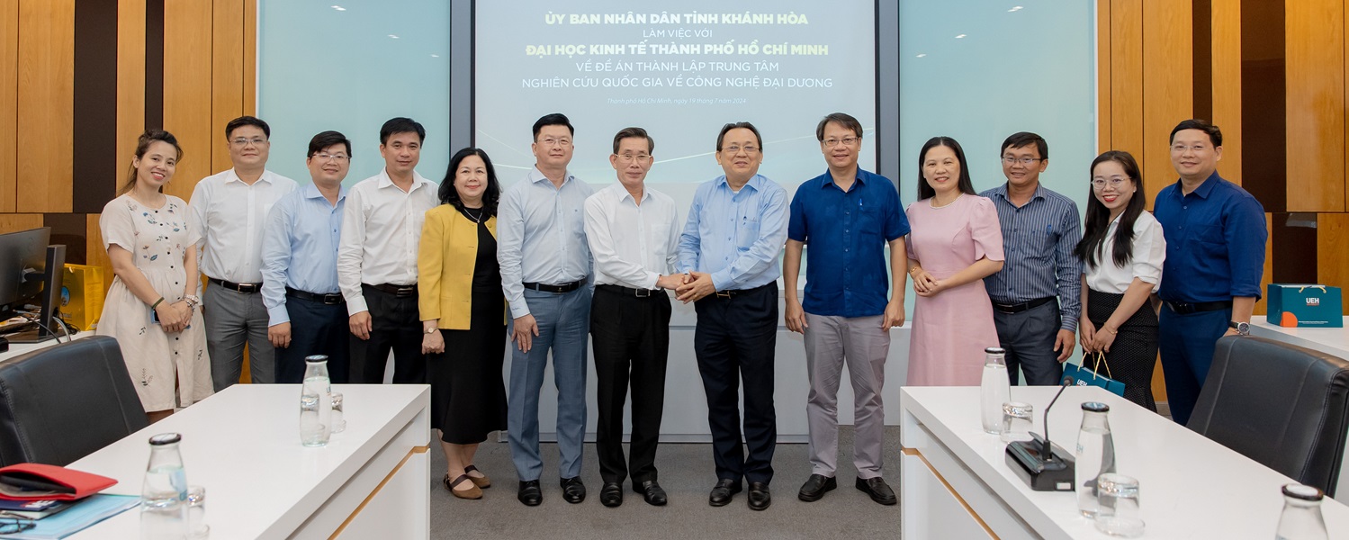 Khanh Hoa Provincial People's Committee Worked with UEH on the Project of Establishing a National Research Center for Ocean Technology