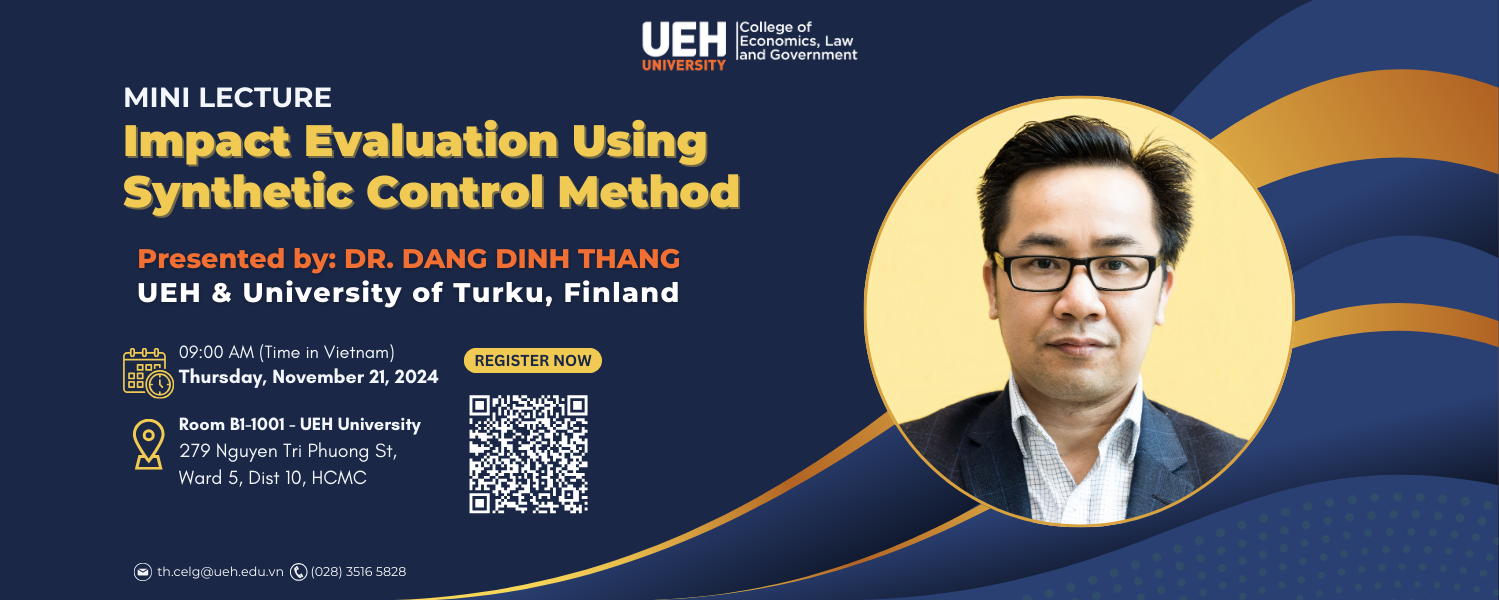 Mini lecture: Impact Evaluation Using Synthetic Control Method

